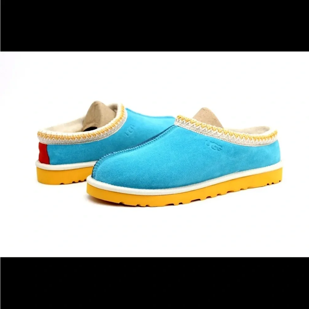 🚙🚜🚗 UGG TASMAN SLIPPERS MASHUP MARINA BLUE SIZE 11M 🚙🚜 - Picture 1 of 6